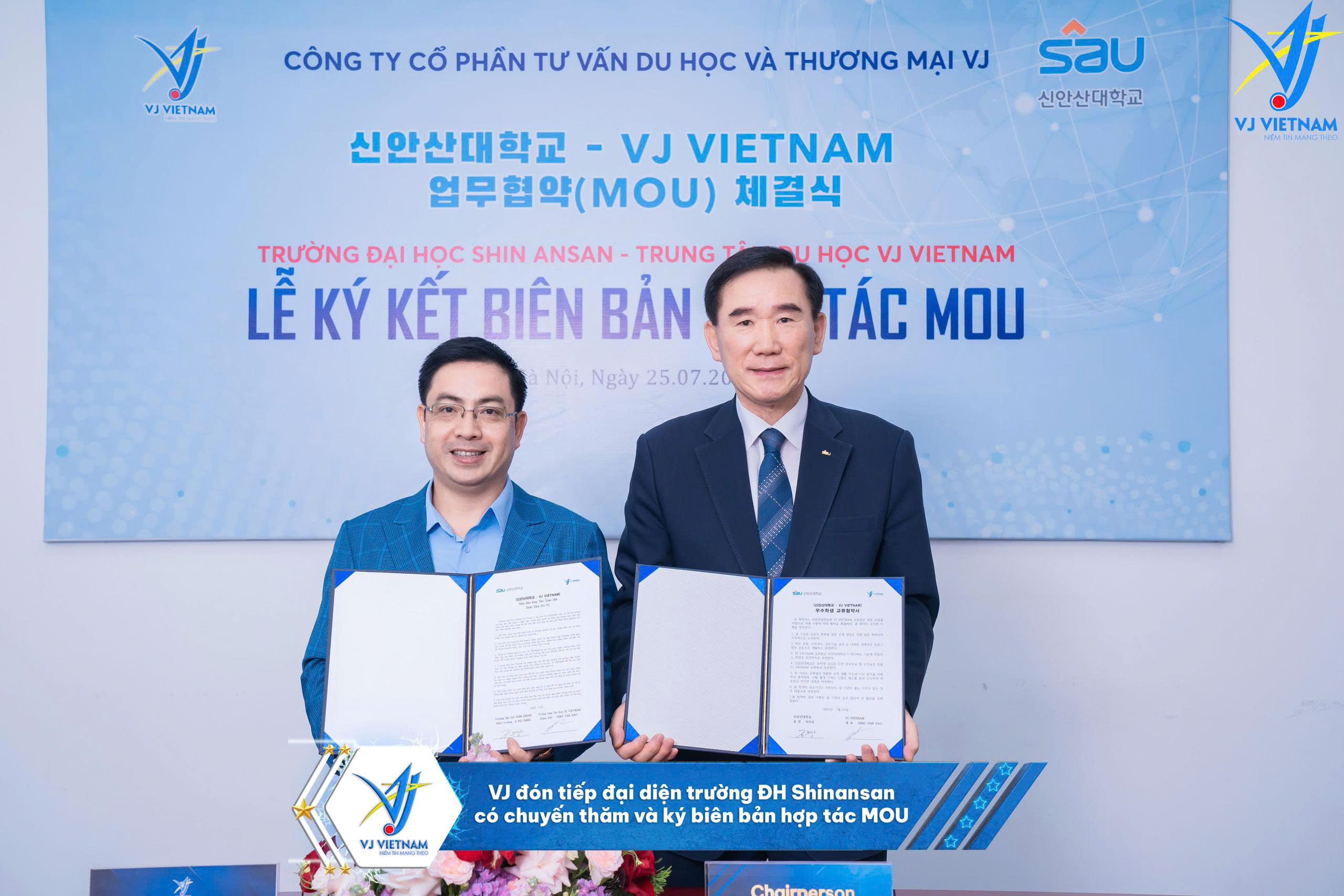 Trường Shinansan & VJ ký kết hợp tác